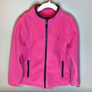 Náutica Pink Zipup Fleece Sweater Size 8